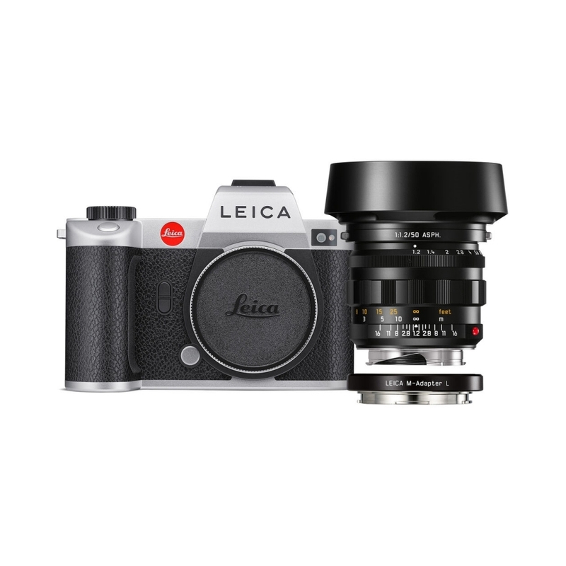 Leica SL2 銀色 連 Noctilux-M 50mm f/1.2 + M-L轉接環 鏡頭套裝 徠卡 香港行貨 