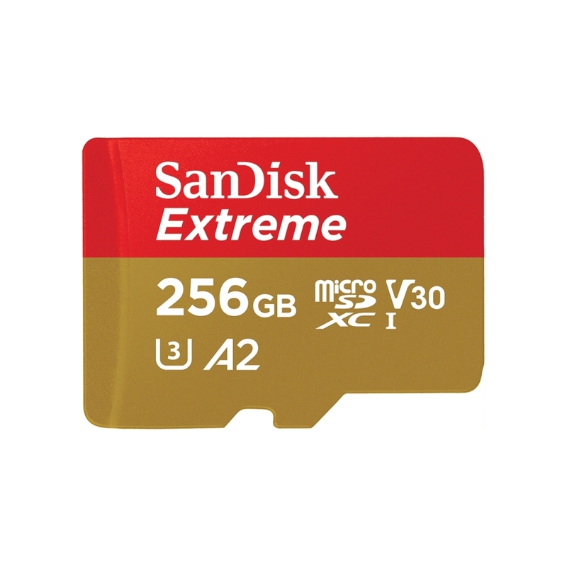 SanDisk 256GB Extreme microSDXC UHS-I W:130MB/s R:190MB/s