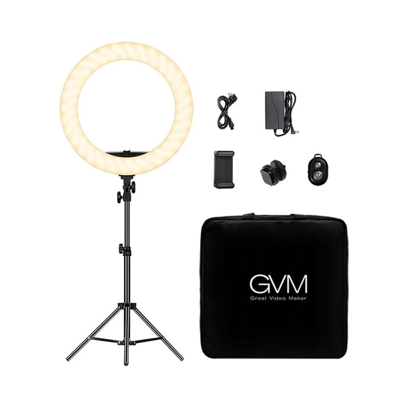 GVM Bi-Color LED Ring Light (18") HD-18S