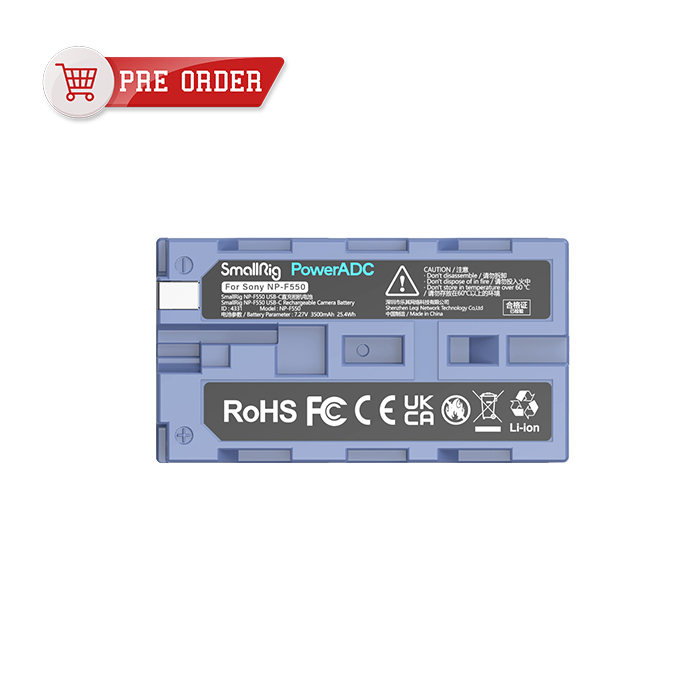 SmallRig NP-F550 USB-C 直充相機電池 4331