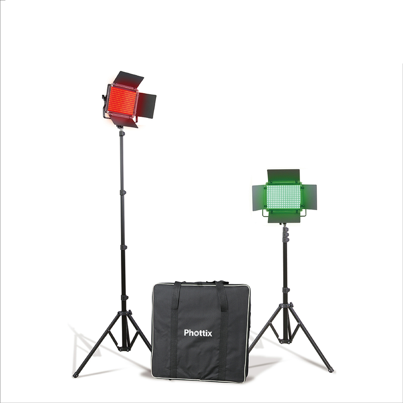 Phottix KALI50R RGB LED Light Twin Kit Set