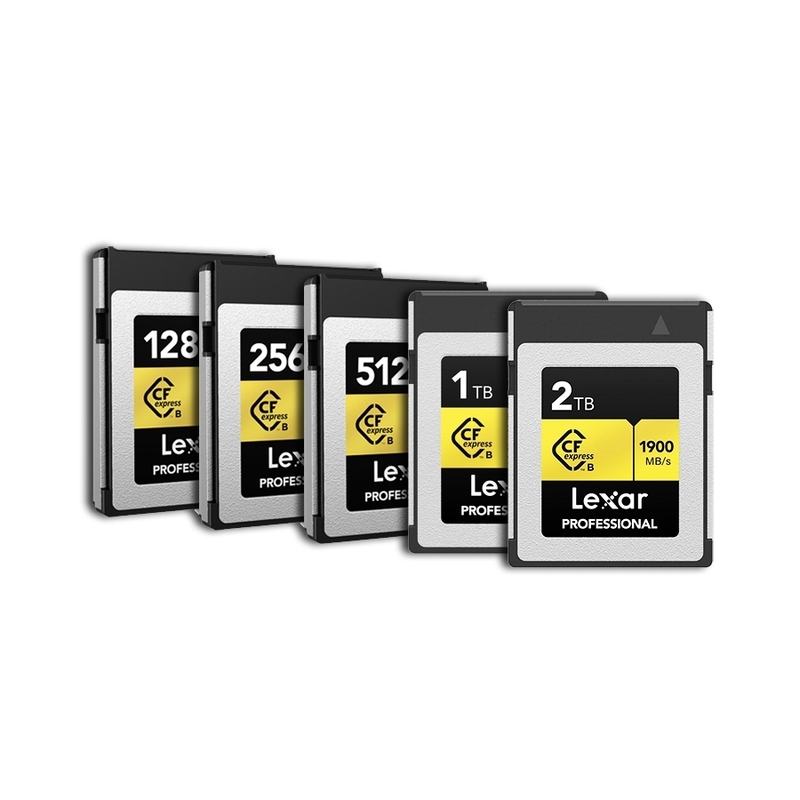 Lexar 128GB/256GB/512GB 1TB/2TB Professional CFexpress Type B 記憶卡 GOLD 系列 香港行貨