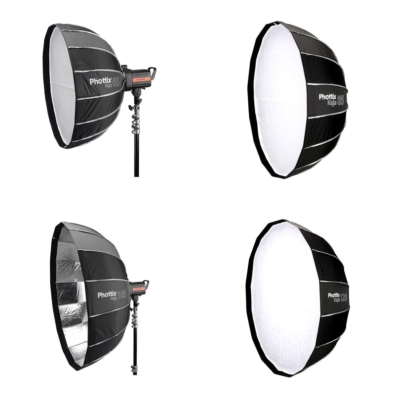 Phottix Raja Quick Folding softbox 65cm/85cm/105cm/120cm (26"/33"/41"/47") 快開柔光箱 富達時 香港行貨