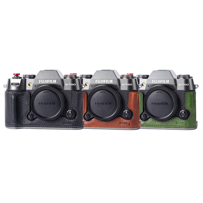 SmallRig Leather Half Case Kit for Fujifilm X-T50 半包皮套套裝 Black/Brown/Green
