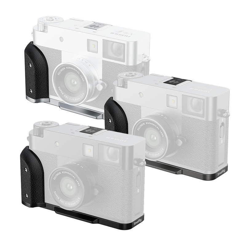 SmallRig L-Shaped Mount Plate with Silicone Handle for Fujifilm X-half Black/Silver/Charcoal Silver