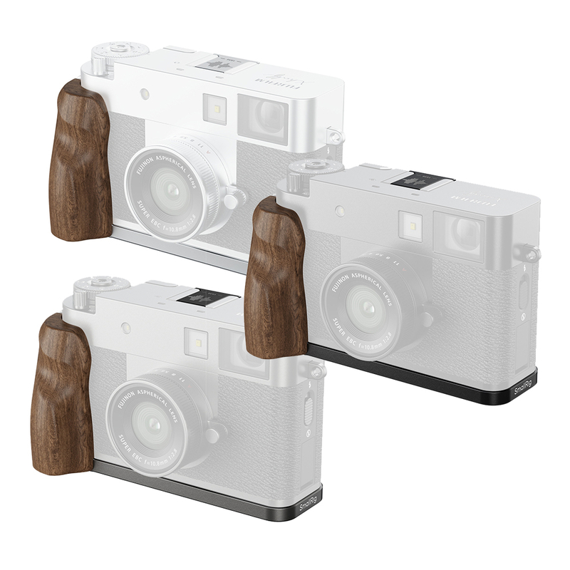 SmallRig L-Shaped Mount Plate with Wooden Handle for Fujifilm X-half