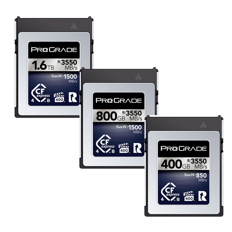 ProGrade Digital 400GB / 800GB / 1.6TB CFexpress Type B 4.0 Iridium 記憶卡