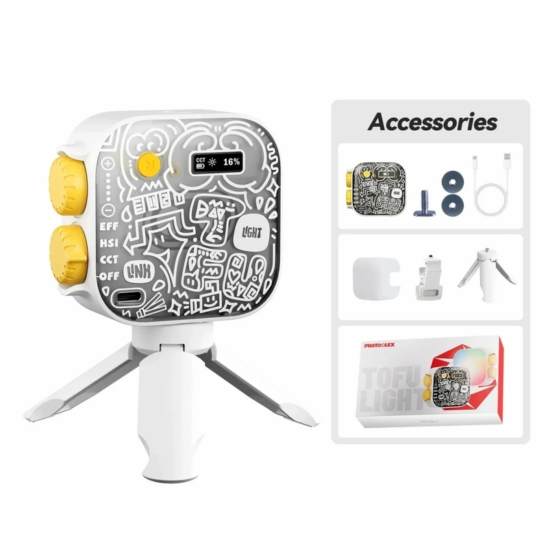 Phottix Photoolex TOFU RGB LED light Kit 白豆腐LED燈套裝