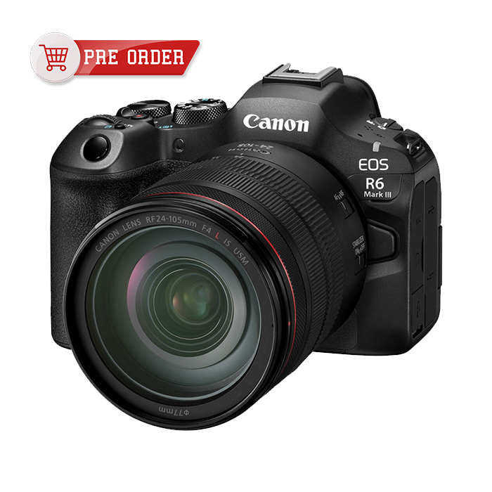 Canon EOS R6 Mark III 連 RF 24-105mm f/4 L IS USM 套裝 佳能 香港行貨 (預計零售價 $27480 , 訂金 $2780)