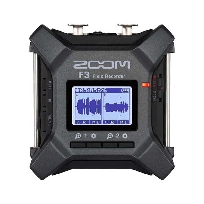 Zoom F3 Field Recorder 32-Bit 雙通道現場錄音機