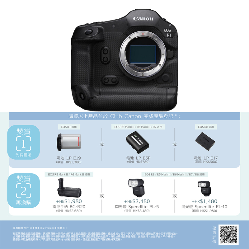 Canon EOS R1 機身 佳能 香港行貨