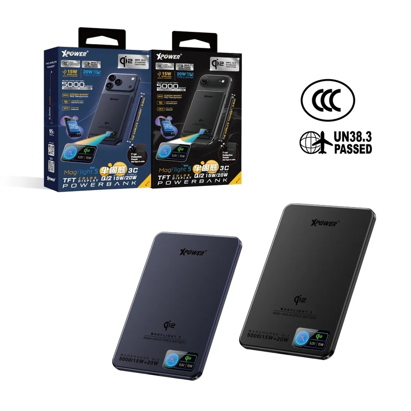 XPower MagFlight5 M16 15W/20W 5000mAh 磁吸行動電源 (3C認證)