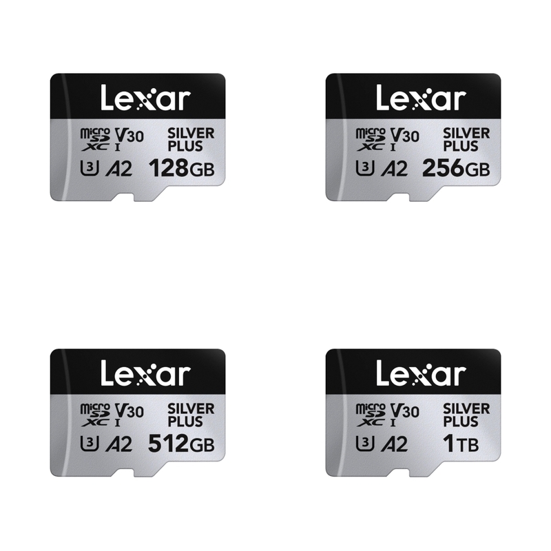 Lexar 128GB/256GB Professional SILVER PLUS microSDXC UHS-I 記憶卡 香港行貨