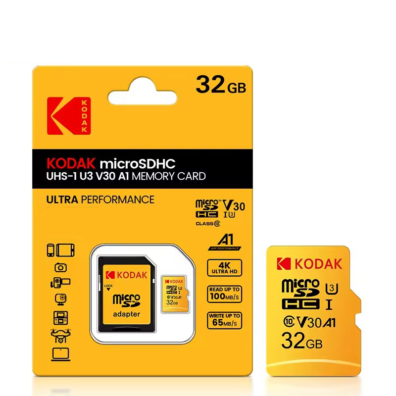 Kodak 32GB microSD ULTRA PERFORMANCE Class 10 UHS-1 U3 V30 A1 柯達