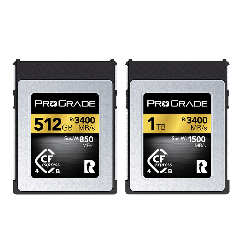 ProGrade Digital 256/512GB/1TB CFexpress Type B 4.0 Gold 記憶卡