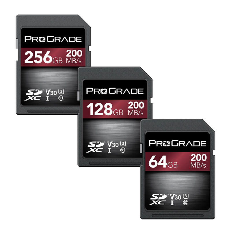 ProGrade Digital 64GB/128GB/256GB SDXC UHS-I V30 200R Strontium 記憶卡