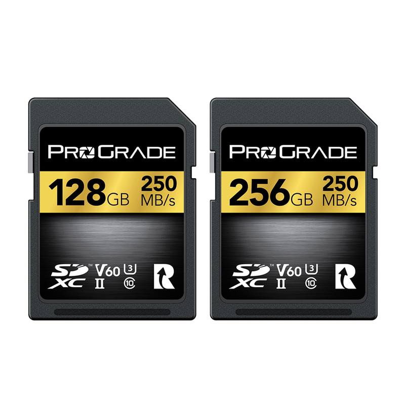 ProGrade Digital 128GB/256GB SDXC UHS-II V60 Gold 記憶卡