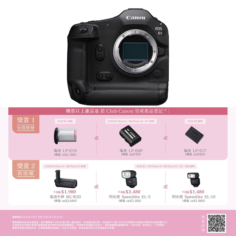 Canon EOS R1 機身 佳能 香港行貨
