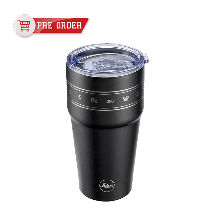 Leica 保溫隨⾏杯，不銹鋼材質，黑⾊款 #96395