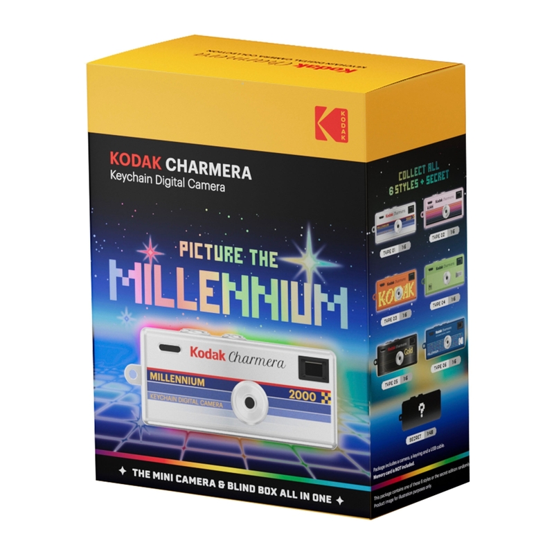 Kodak Charmera Millennium 造型鑰匙圈數位相機盲盒 (預售)