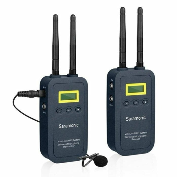 Saramonic VmicLink5 HiFi 5.8GHz一對一無線麥克風系統 (RX5 + TX5)