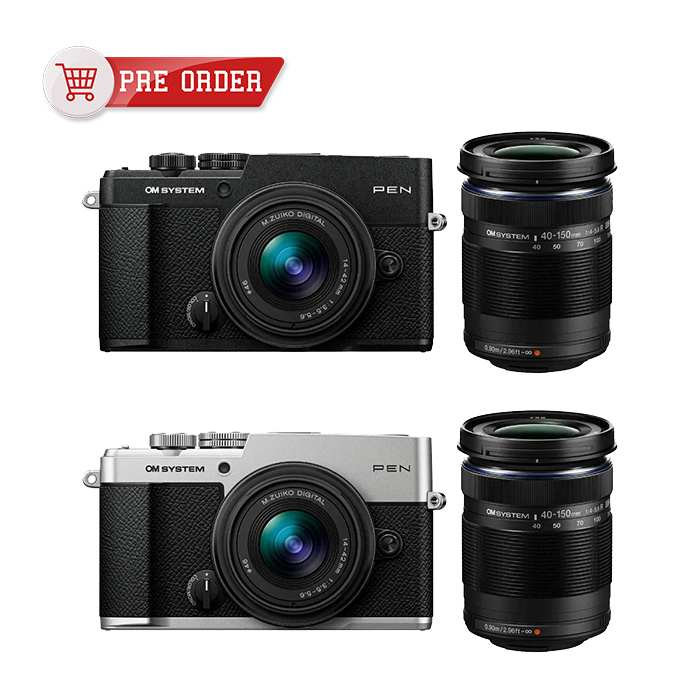 OM System PEN + 14-42mm F3.5-5.6 III & 40-150mm F4.0-5.6 R Twin Lens Kit 香港行貨