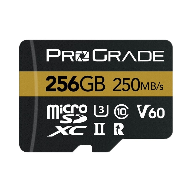 ProGrade Digital 256GB UHS-II microSDXC V60 with SD Adapter