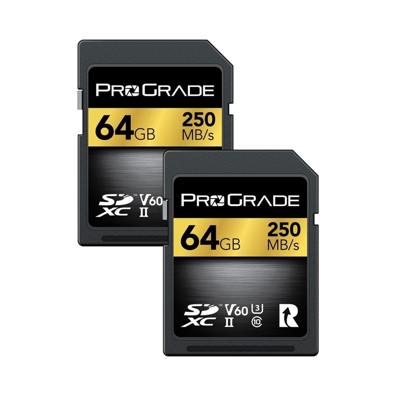 ProGrade Digital 64GB UHS-II SDXC V60 Memory Card 250R