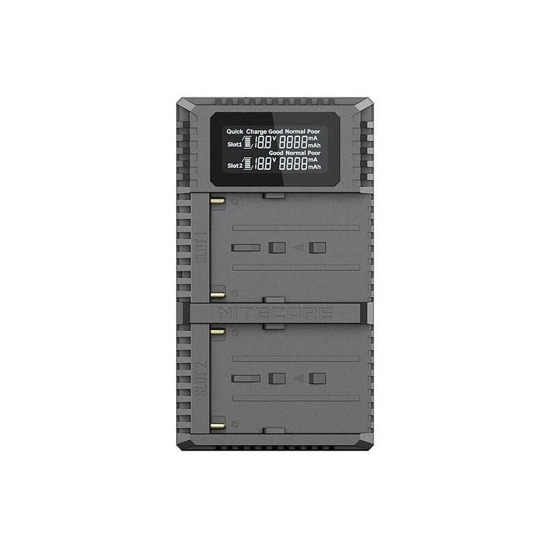 Nitecore USN3 Pro 雙槽USB快速充電器 for Sony NP-FM500H/NP-F730/ NP-F750/ NP-F770/ NP-F970/ NP-F550