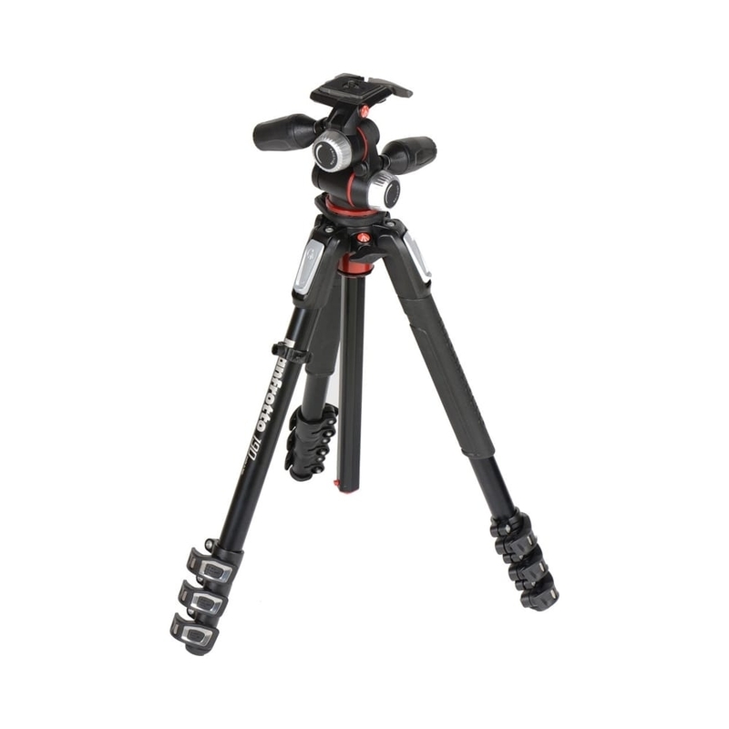 Manfrotto MK190XPRO4-3W 190 系列鋁合金 4節三腳架套裝連三維雲台