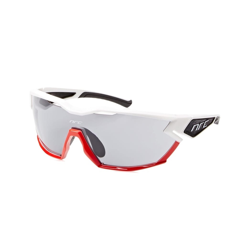 NRC X2 MURDEHUY Sunglasses Shiny Pure White and Red Frame