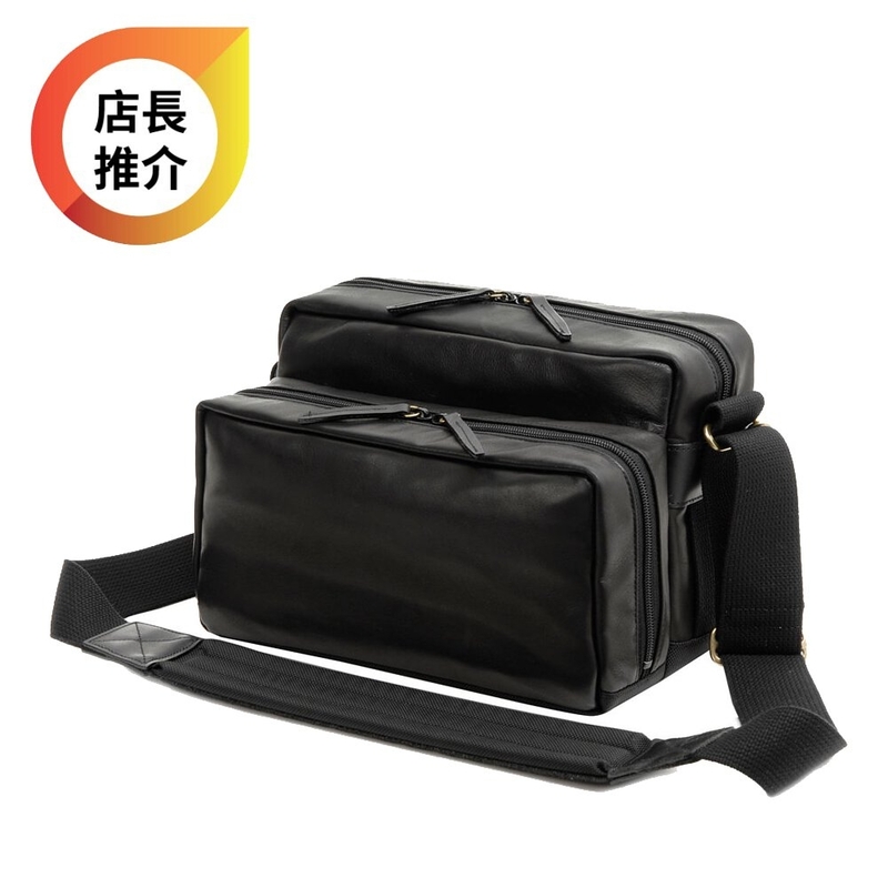 Artisan & Artist GCAM-1000 Leather/Nylon camera bag Black