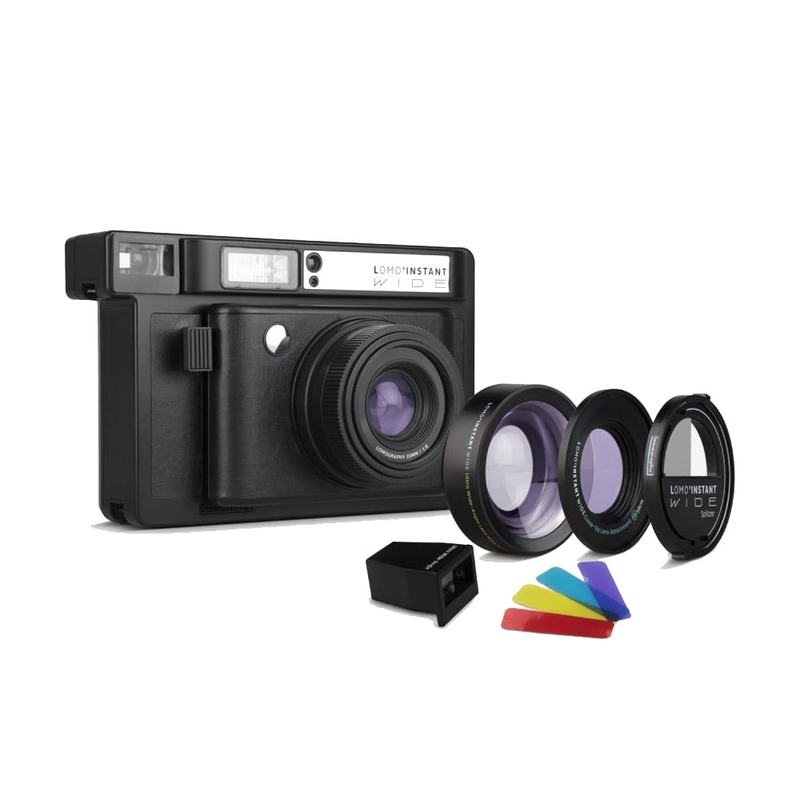 Lomography Lomo'Instant Wide 即影即有相機連鏡頭套裝－黑色版本