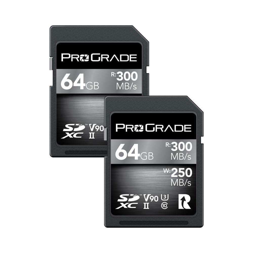 ProGrade Digital 64GB UHS-II SDXC V90 Memory Card 300R